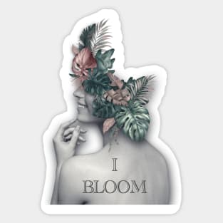 Flower Blooming T-Shirt Sticker